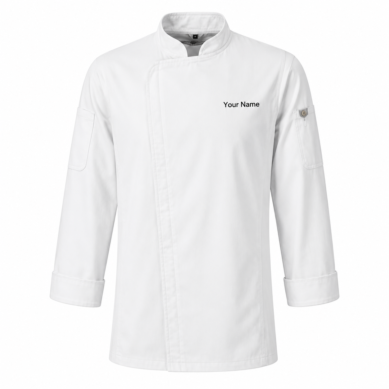 Long Sleeve Chef Jacket – Modern Kitchen Service Coat with Logo