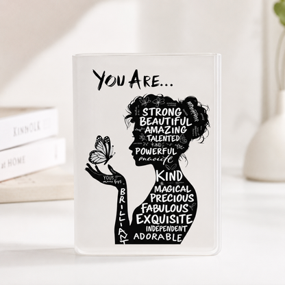 Inspirational Woman Acrylic Vase