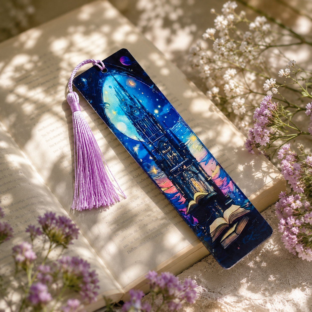 Fantasy Castle Acrylic Suncatcher Bookmark