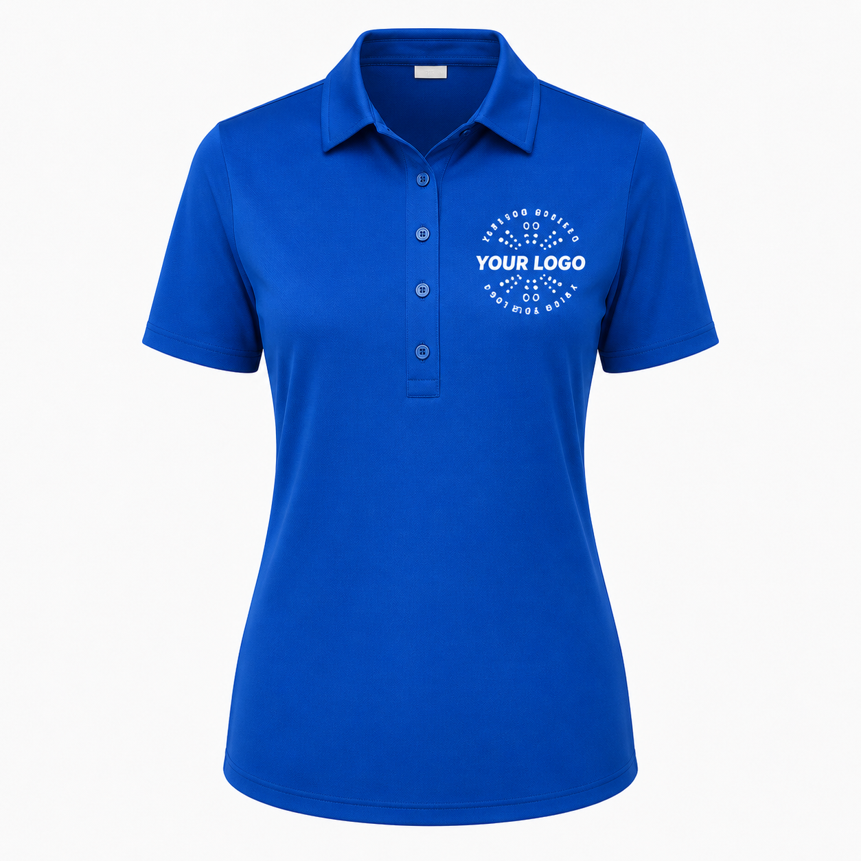 Women’s Performance Polo with Logo – UV Protection Sport Uniform Shirt