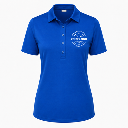 Women’s Performance Polo with Logo – UV Protection Sport Uniform Shirt