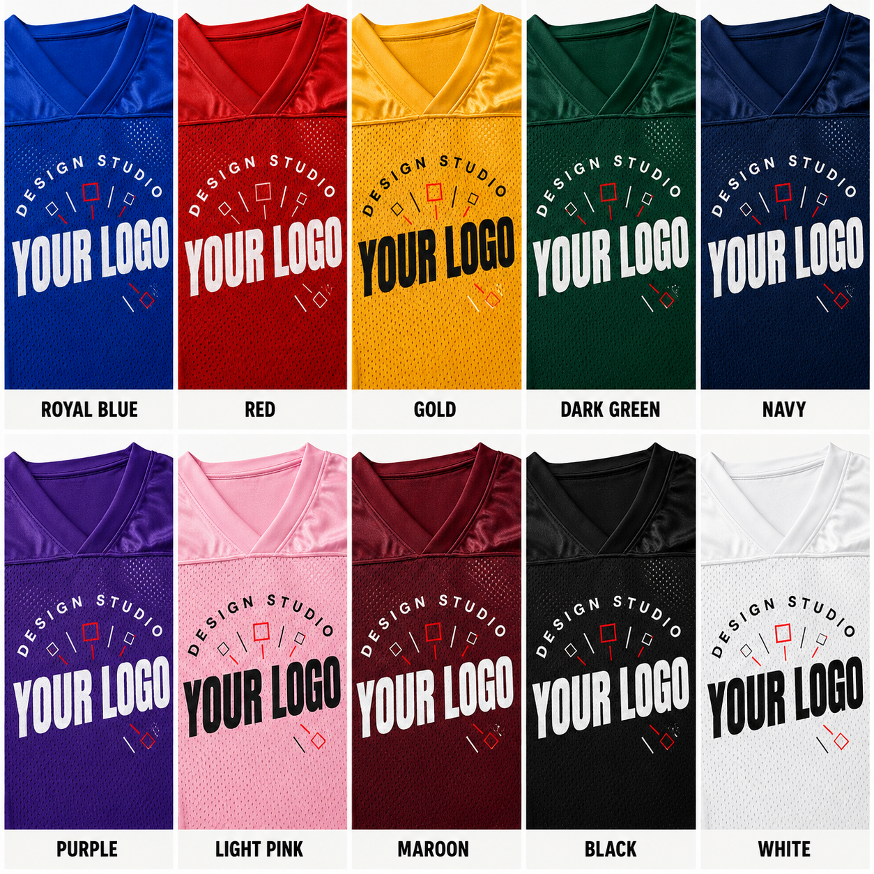 Logo Football Jersey – Stadium Replica Team Uniform Shirt