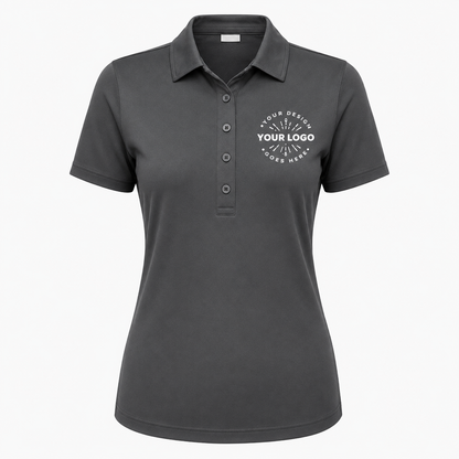 Women’s Performance Polo with Logo – UV Protection Sport Uniform Shirt