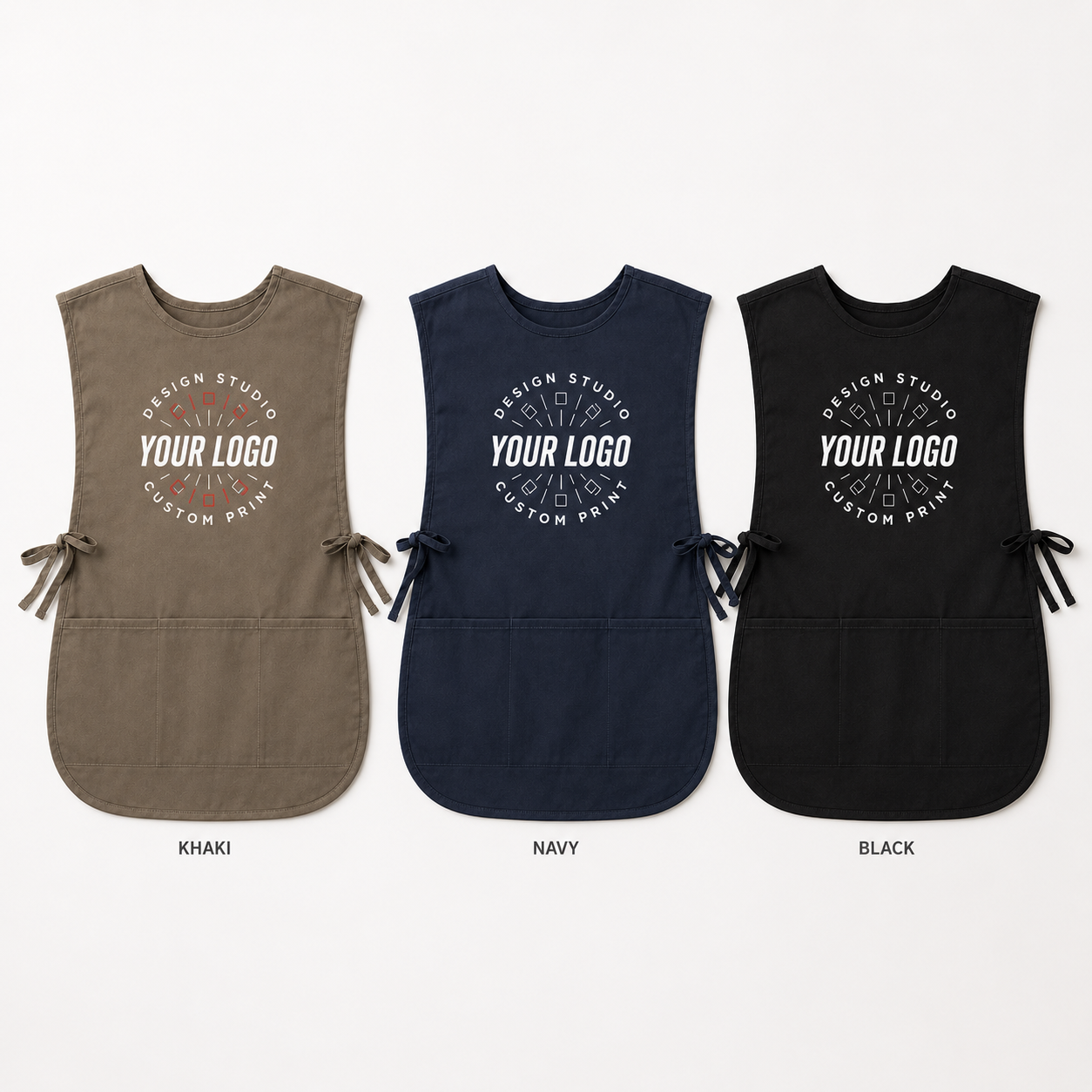 Port Authority Cobbler Apron – Custom Logo Tabard Apron with Three Pockets