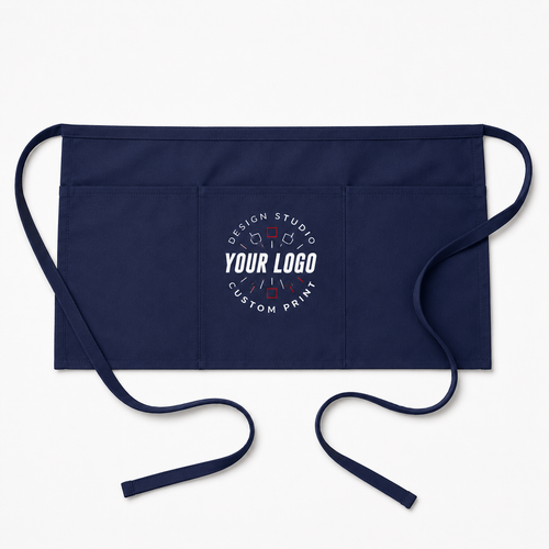 Logo Waist Apron – Half Apron for Servers, Catering & Event Staff