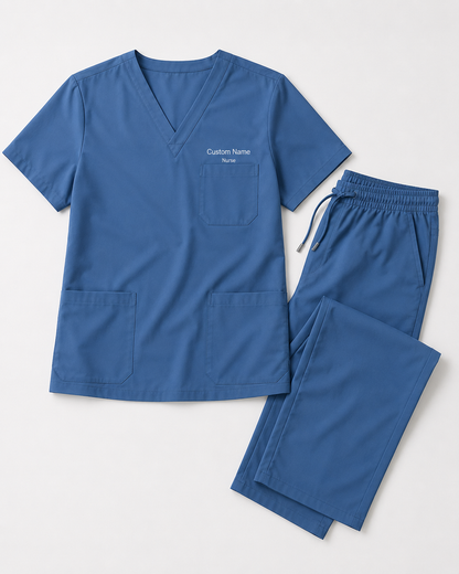 Personalized Medical Scrub Set – Embroidered Healthcare Uniform with Name or Logo