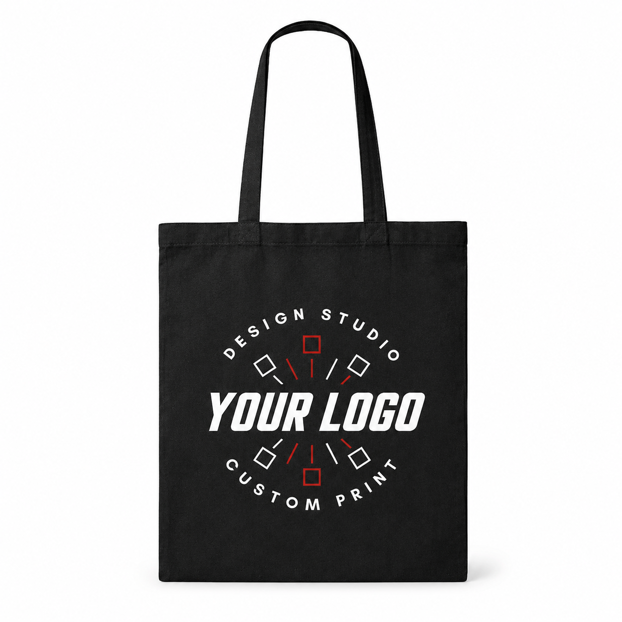 Natural Cotton Tote Bag with Logo – Eco-Friendly Reusable Shopping Bag