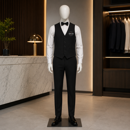 Waiter Uniform Set with Logo – Formal Restaurant Service Outfit