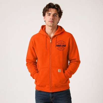 Personalized Carhartt Hoodie – Custom Logo Full-Zip Sweatshirt for Teams & Crews