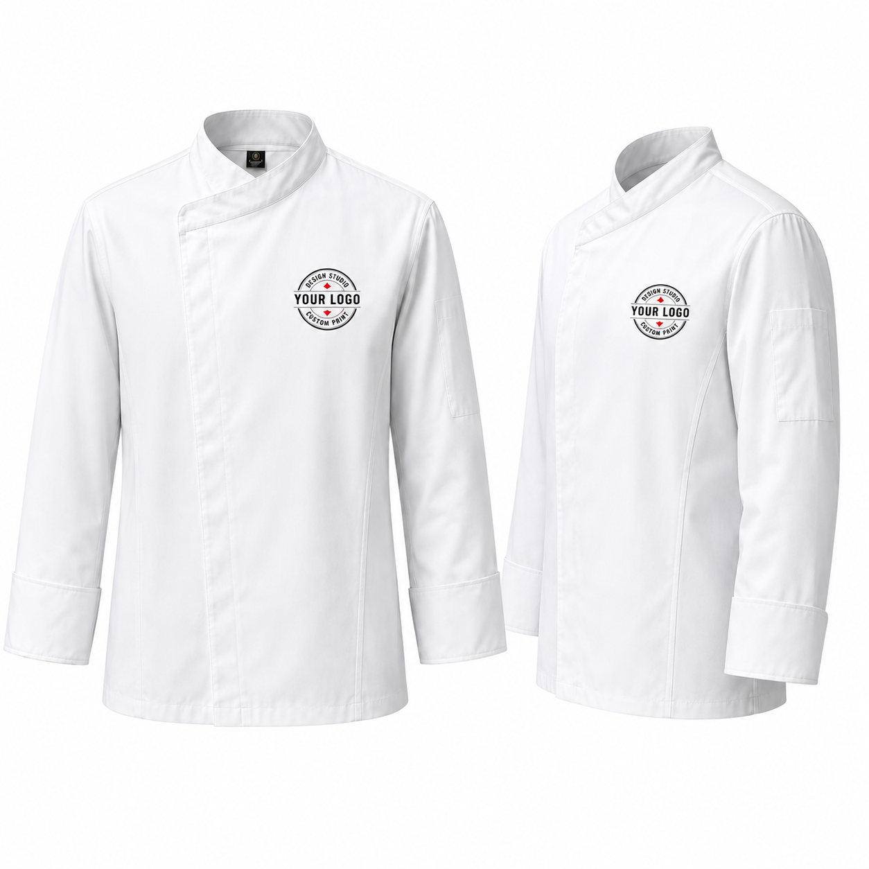 Custom Restaurant Chef Jacket – Embroidered Executive Chef Coat with Logo