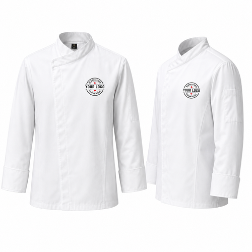Custom Restaurant Chef Jacket – Embroidered Executive Chef Coat with Logo