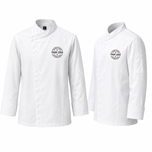 Custom Restaurant Chef Jacket – Embroidered Executive Chef Coat with Logo
