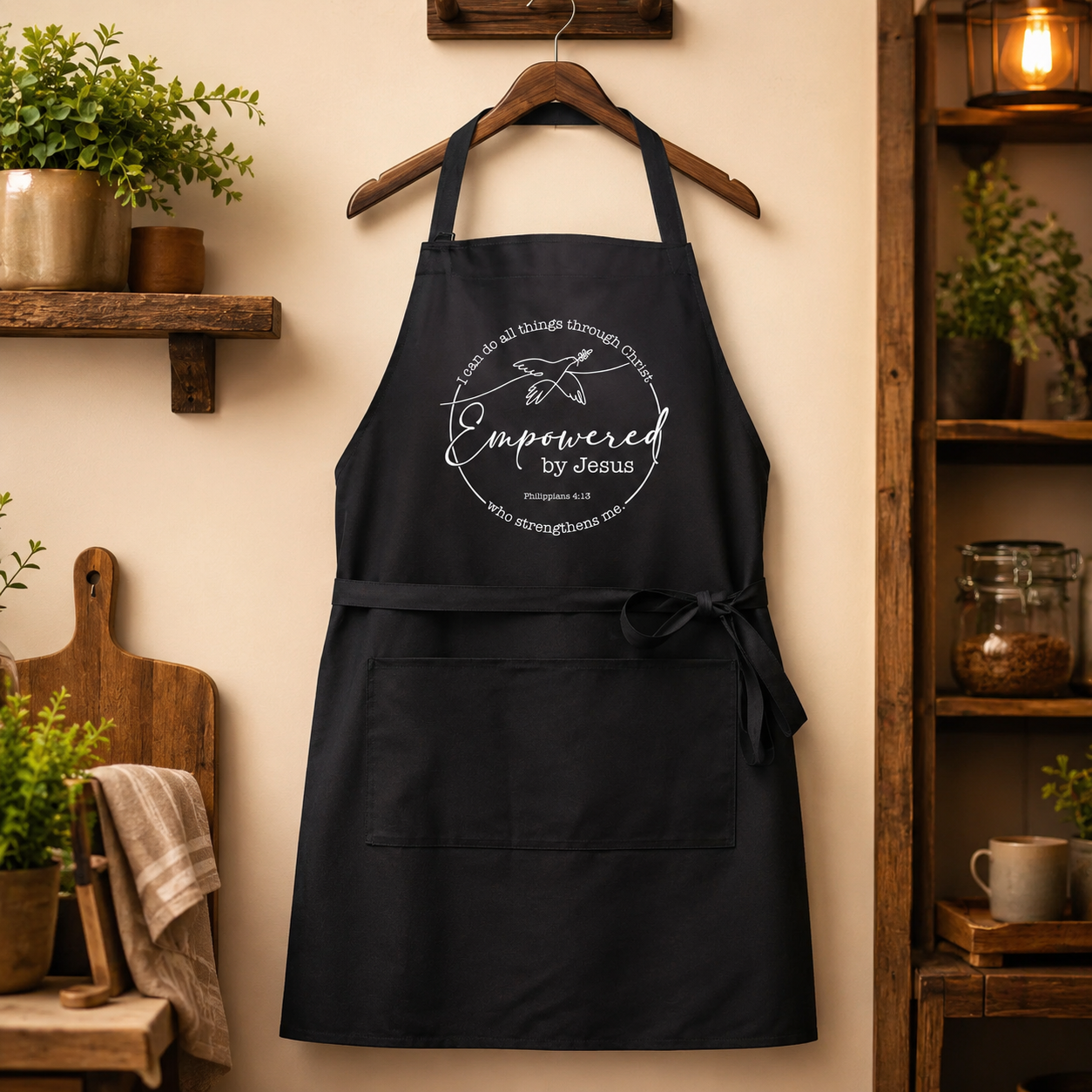 Personalized Bib Apron – Logo Kitchen Apron for Restaurant & Cafe Staff