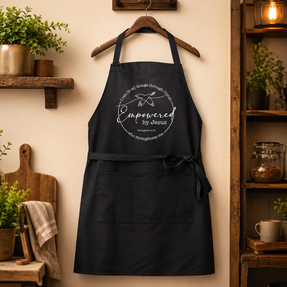 Personalized Bib Apron – Logo Kitchen Apron for Restaurant & Cafe Staff