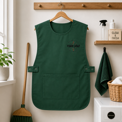 House Cleaning Apron with Logo – Professional Maid Service Uniform