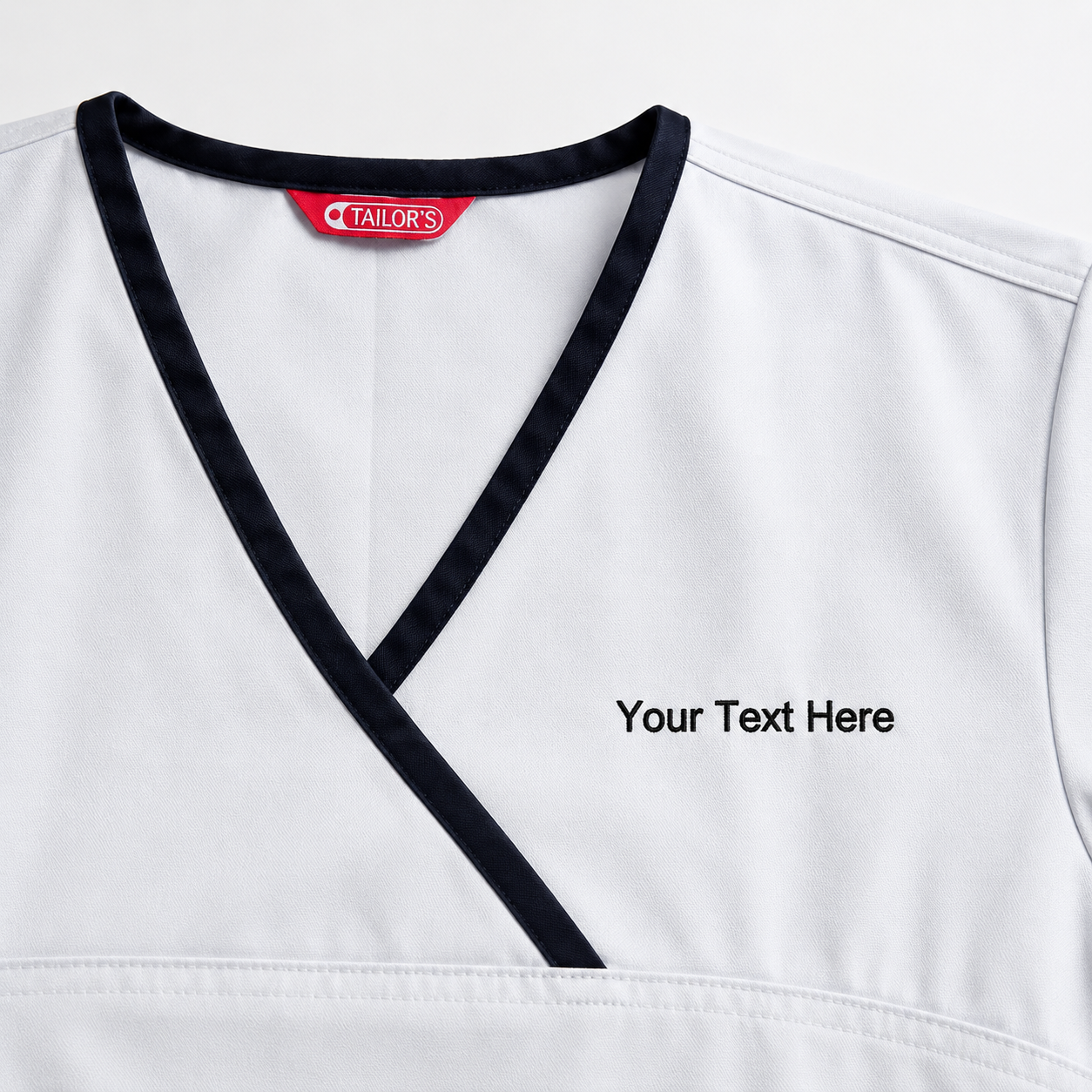 Personalized Women’s Medical Scrub Top – Embroidered Healthcare Uniform Shirt