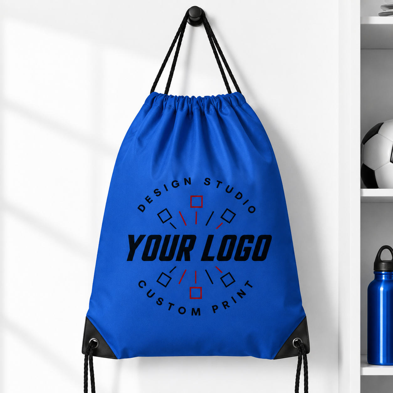 Durable Recycled rPET Drawstring Sport Bag with Custom Logo