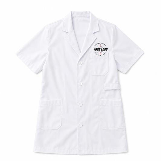 Embroidered Doctor Lab Coat – Personalized Medical White Coat with Name or Logo