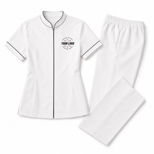 Cleaning Staff Uniform Set with Logo – Professional Housekeeping Workwear