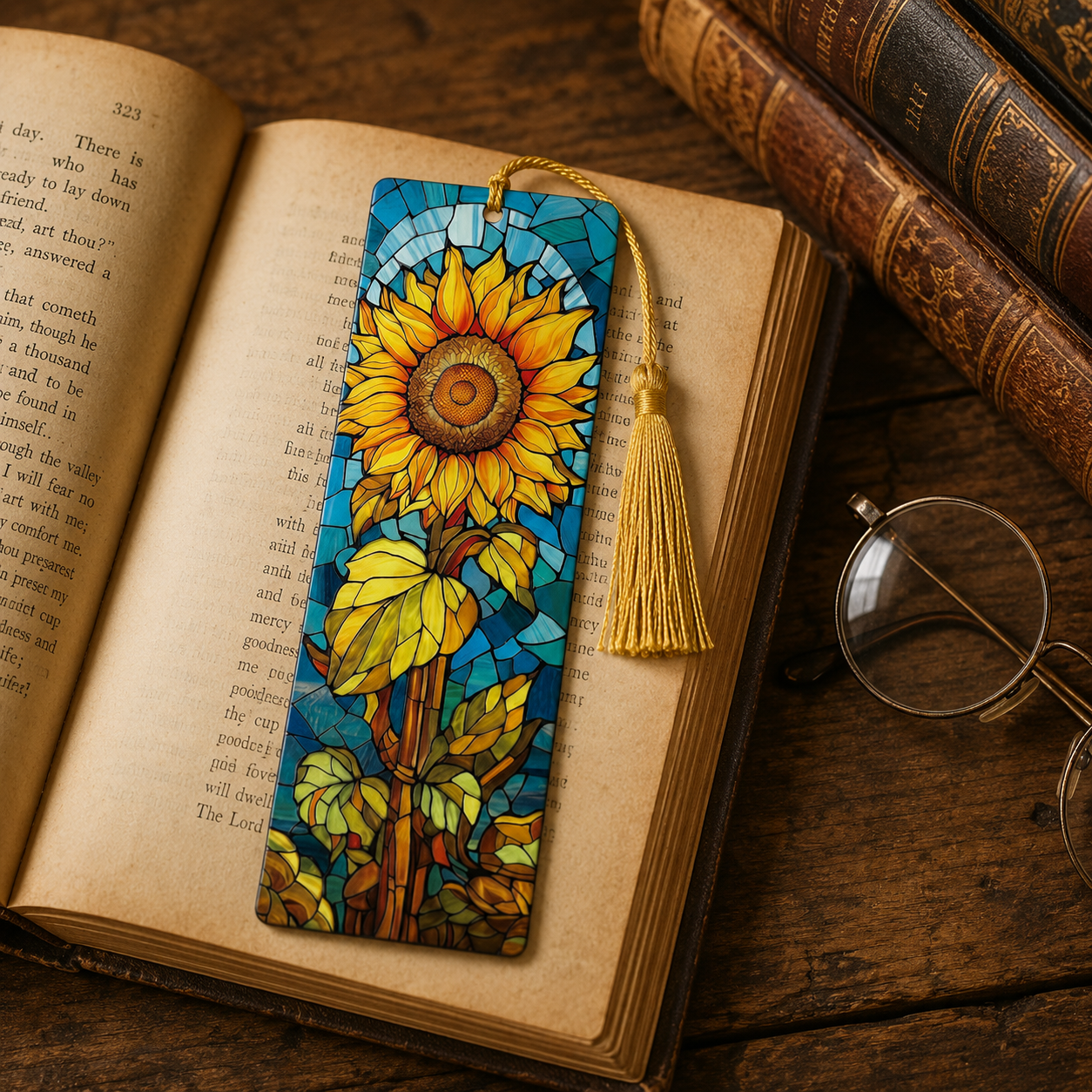 Sunflower Acrylic Suncatcher Bookmark