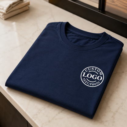 Custom Logo T-Shirt – Personalized Front & Back Print for Teams