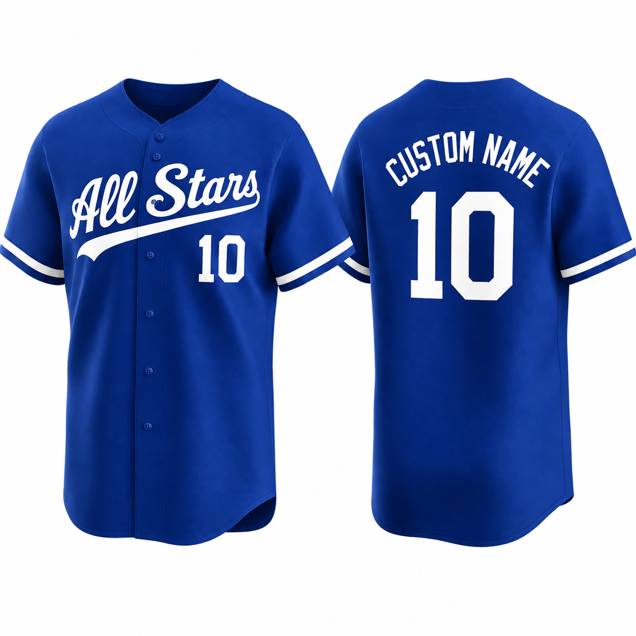 Personalized Baseball Jersey, Custom Name and Number Shirt, All Stars Team Jersey, Game Day Button Up Shirt, Sports Fan Jersey, Team Uniform
