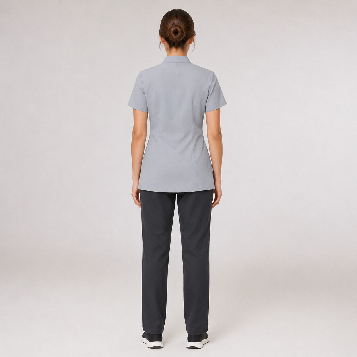 Women’s Spa Scrub Uniform Set – Logo Wrap Top & Pants