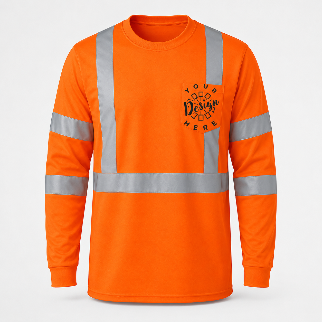 Custom ANSI Class 3 Safety Shirt with Logo – CornerStone CS203 Long Sleeve Hi-Vis Work Tee
