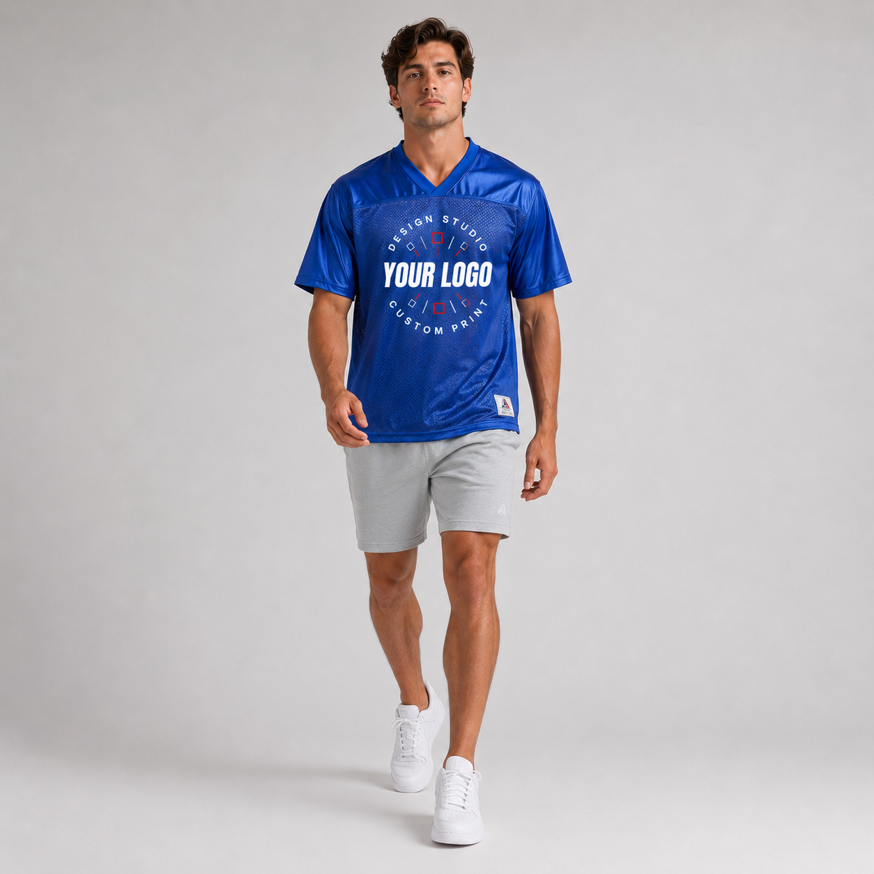 Logo Football Jersey – Stadium Replica Team Uniform Shirt