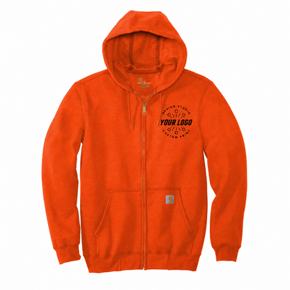 Personalized Carhartt Hoodie – Custom Logo Full-Zip Sweatshirt for Teams & Crews