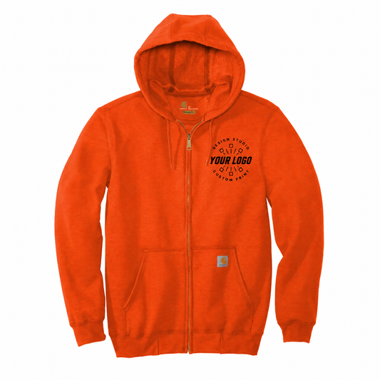 Personalized Carhartt Hoodie – Custom Logo Full-Zip Sweatshirt for Teams & Crews