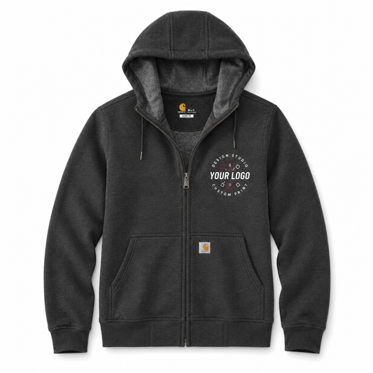 Custom Carhartt Hoodie with Logo – Clarksburg Full-Zip Workwear Hoodie