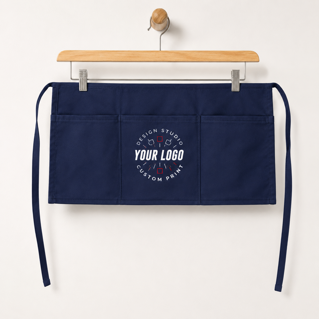 Logo Waist Apron – Half Apron for Servers, Catering & Event Staff