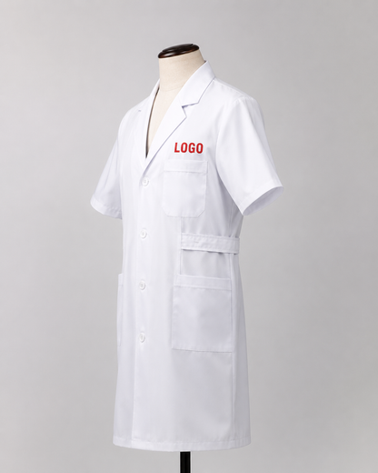 Embroidered Doctor Lab Coat – Personalized Medical White Coat with Name or Logo