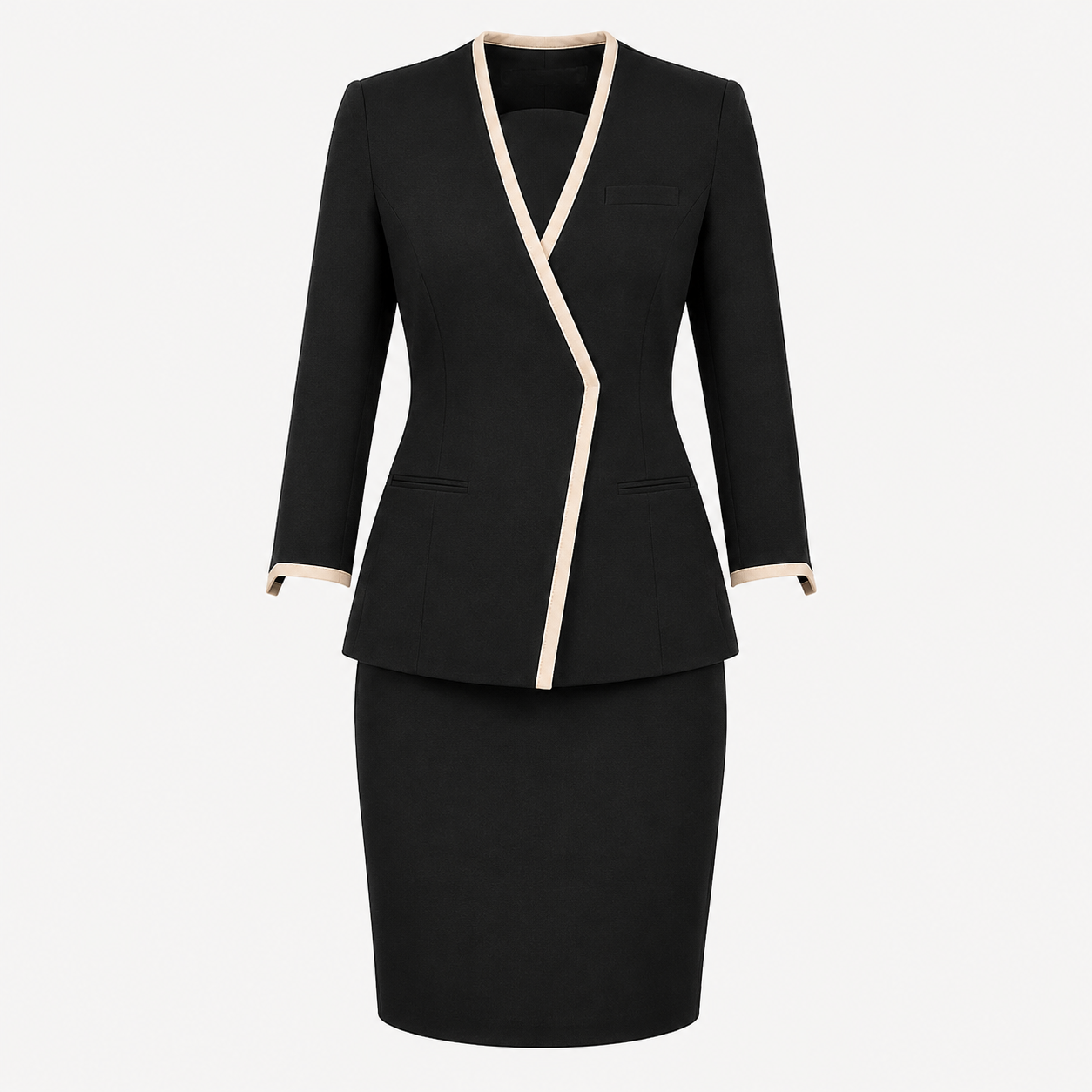 Women’s Spa Receptionist Uniform Set with Logo – Luxury Salon Front Desk Outfit