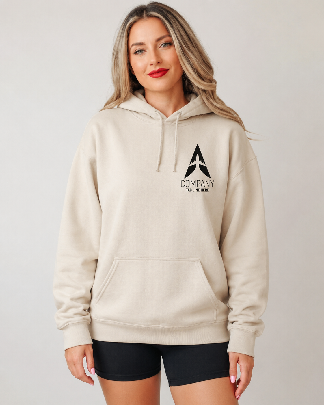 Custom Logo Hoodie – Personalized Front & Back Print for Staff & Teams