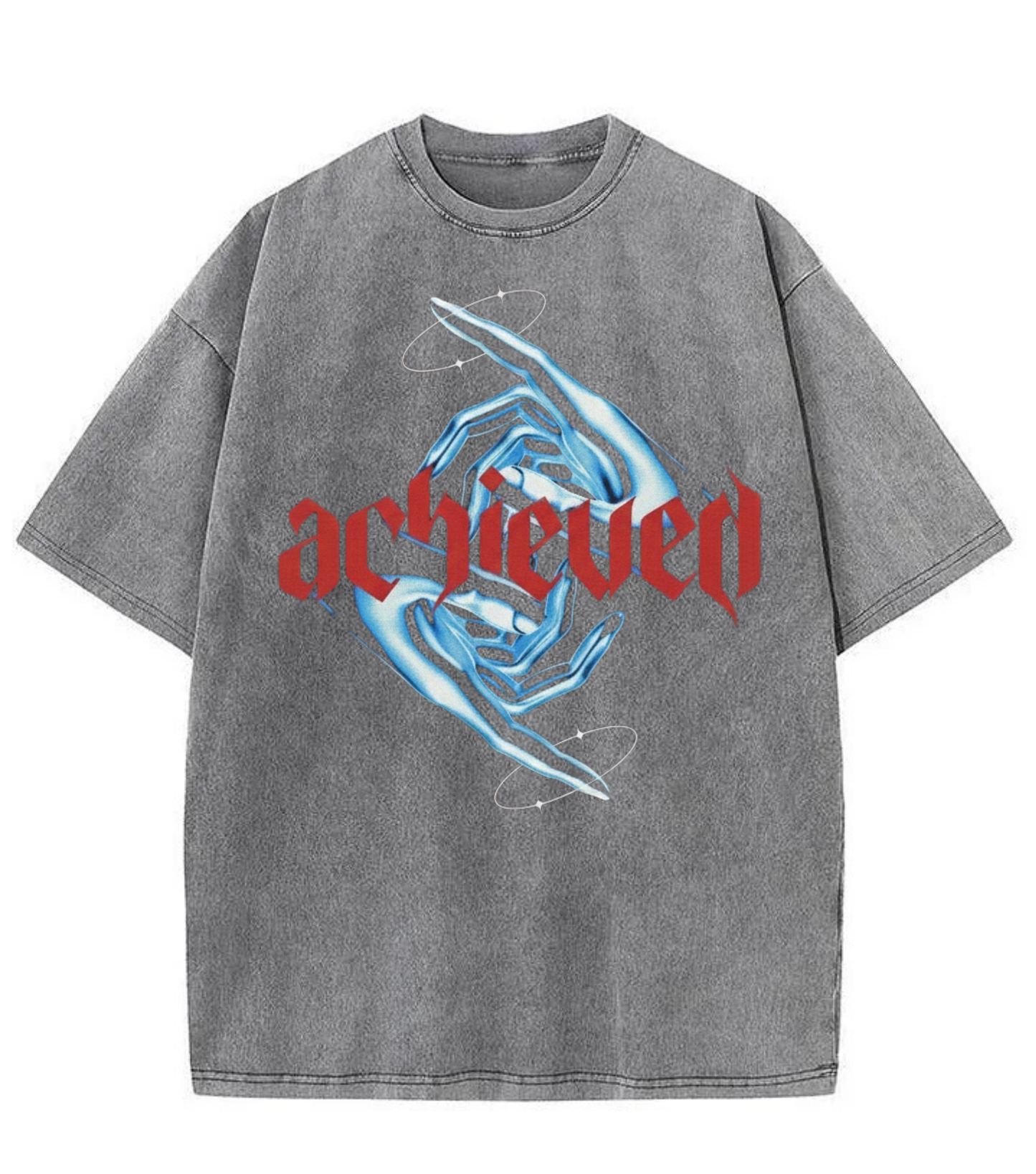 Washed Achieved Gothic Streetwear Tee