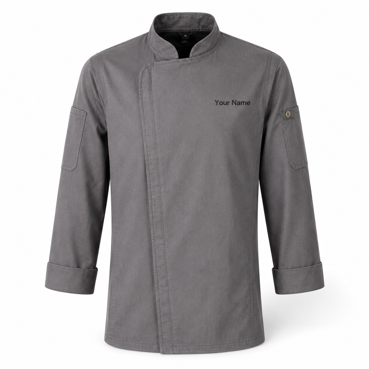 Long Sleeve Chef Jacket – Modern Kitchen Service Coat with Logo