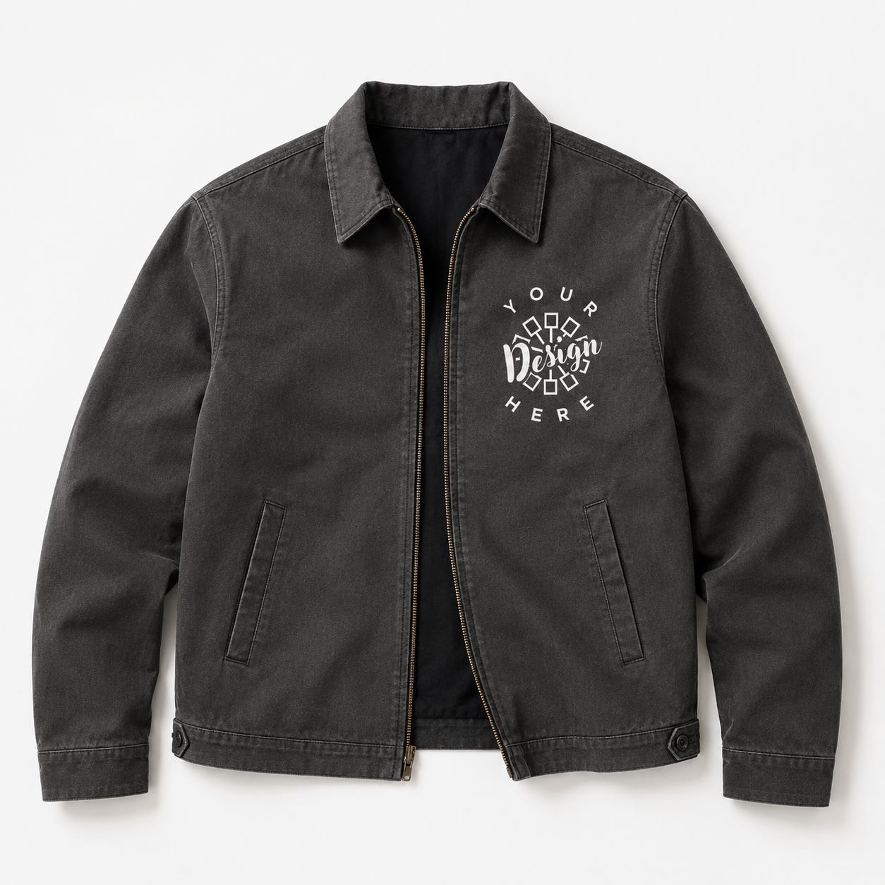 Custom Dickies Work Jacket with Logo – WJ40 Full-Zip Corporate Workwear Jacket