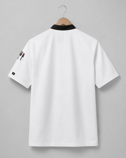 Short Sleeve Chef Jacket – Embroidered Restaurant Chef Coat with Logo