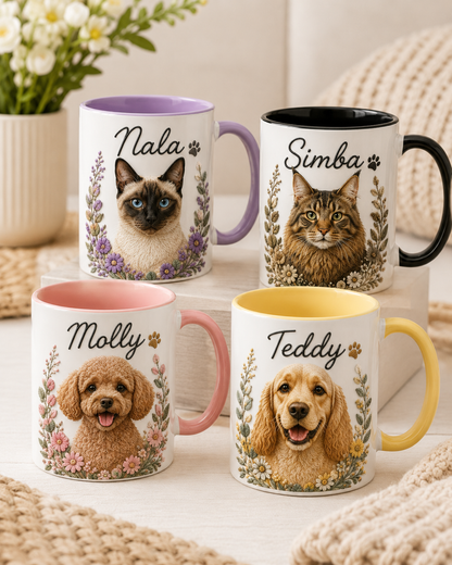 Custom Pet Portrait Mug