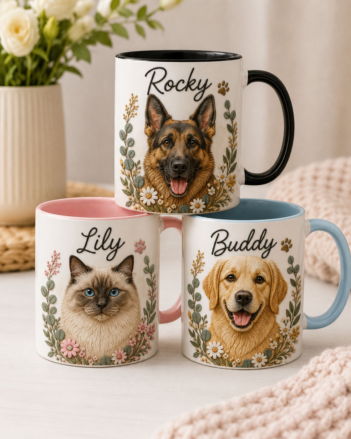 Custom Pet Portrait Mug