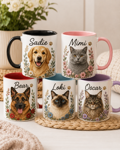 Custom Pet Portrait Mug
