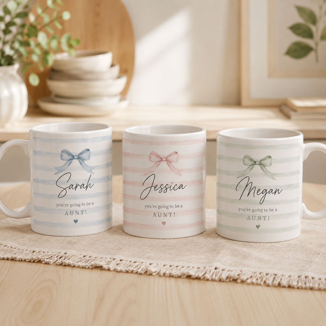 Personalized Aunt Announcement Mug