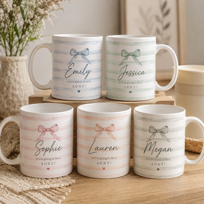 Personalized Aunt Announcement Mug