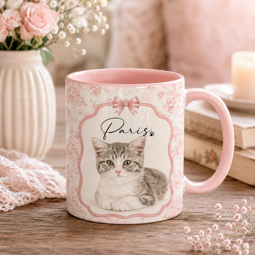 Custom Floral Pet Mug