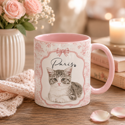 Custom Floral Pet Mug