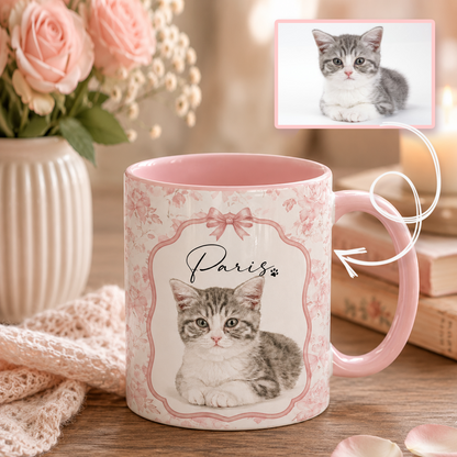 Custom Floral Pet Mug