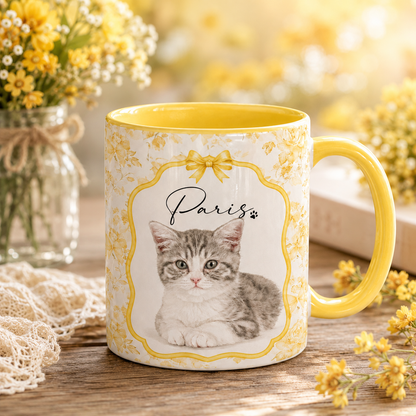 Custom Floral Pet Mug
