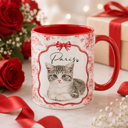 Custom Floral Pet Mug